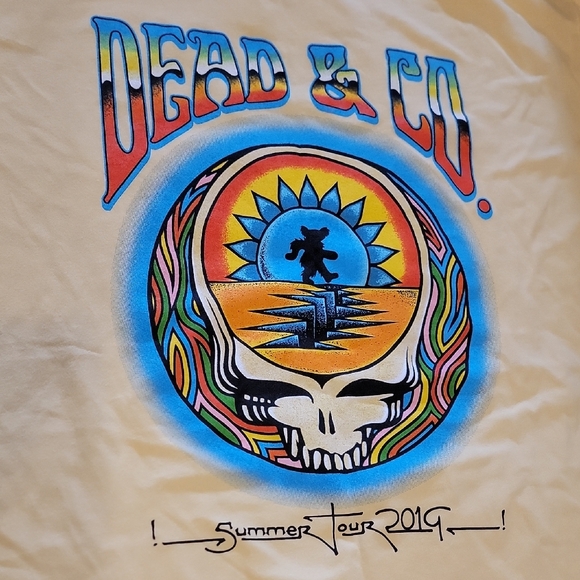 Grateful Dead Yellow Summer Tour Tee - Picture 2 of 13